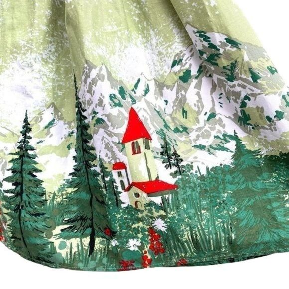 Modcloth Sucrefas Alpine Mountain Printed Skirt, size S - Picture 2 of 11